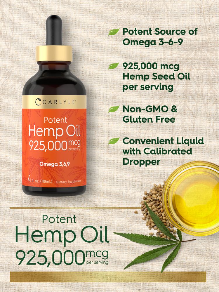 Hemp Oil 925,000 mcg | 4 Fl Oz - Image 4