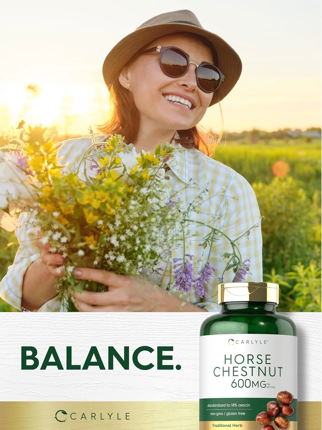 Horse Chestnut 600mg per serving | 180 Capsules - Image 6