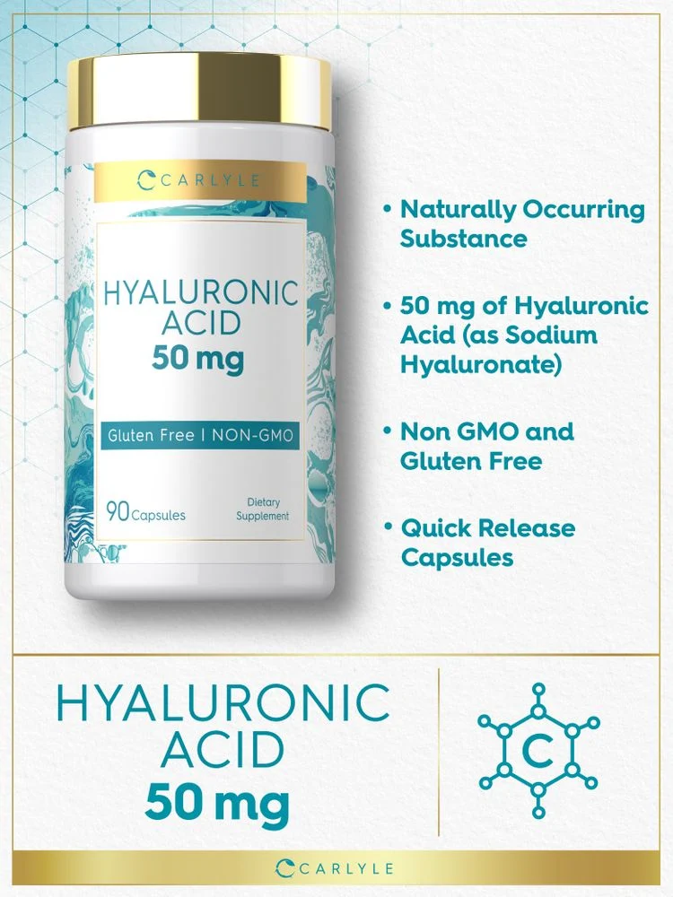 Hyaluronic Acid Supplement 50 mg | 90 Capsules - Image 4