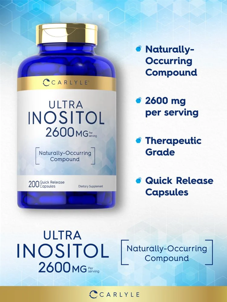 Inositol 2600mg | 200 Capsules - Image 3