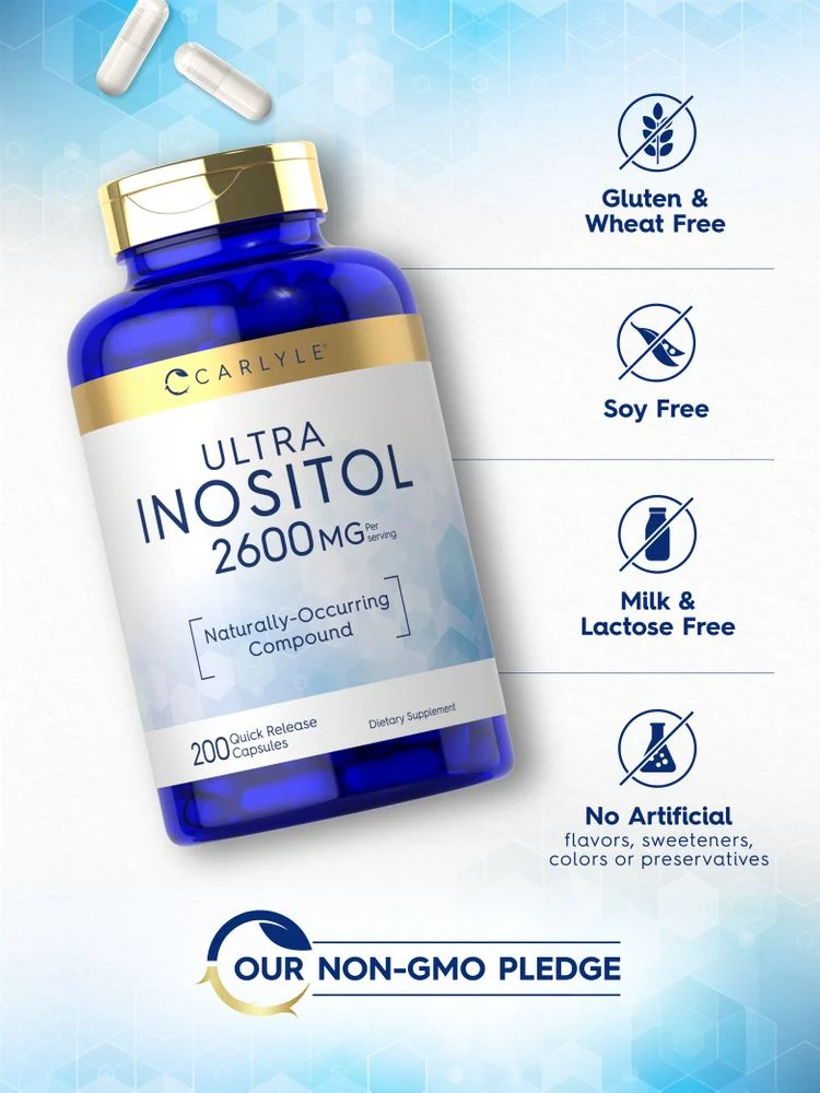 Inositol 2600mg | 200 Capsules - Image 4
