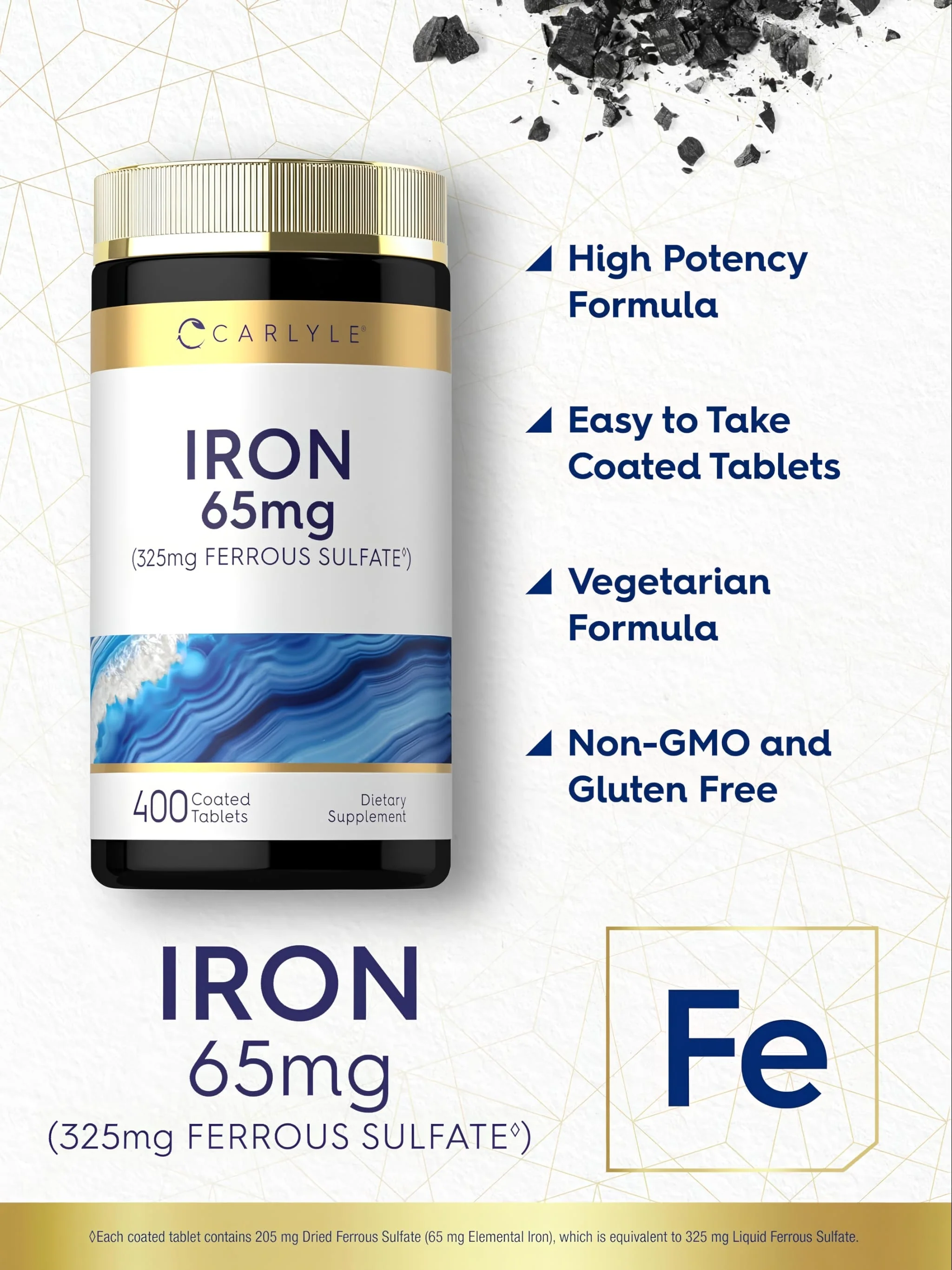Iron Ferrous Sulfate 65mg | 400 Tablets - Image 4