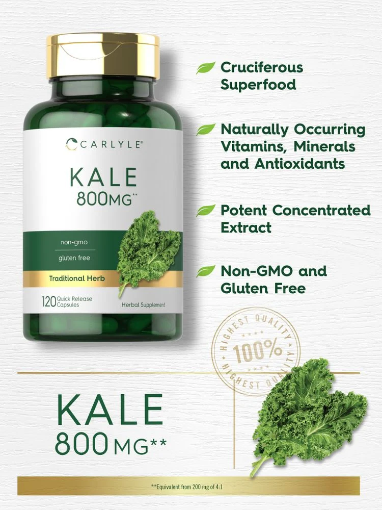 Kale Extract | 120 Capsules - Image 3