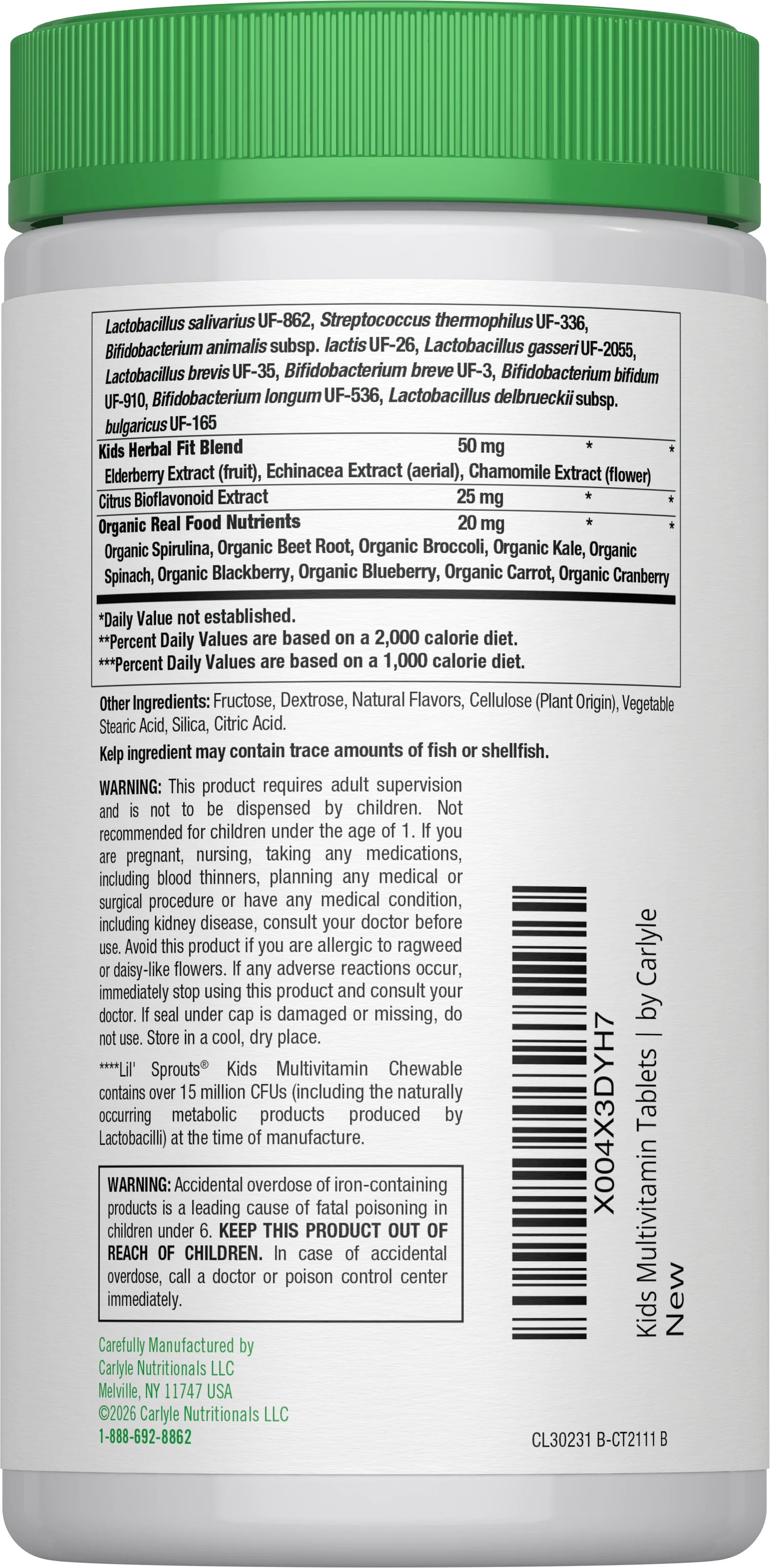 Kids Multivitamin with Probiotics | 50 Chewable Tablets - Image 3