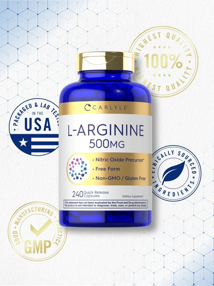 L-Arginine 500mg | 240 Capsules - Image 6