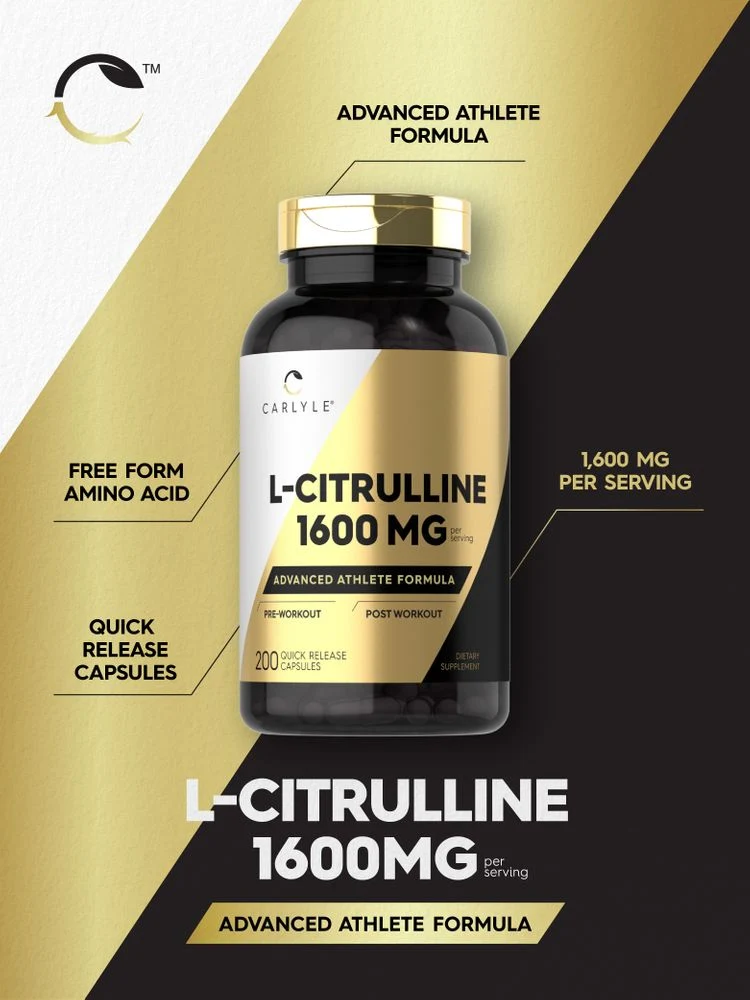 L-Citrulline 1600mg per serving | 200 Capsules - Image 4