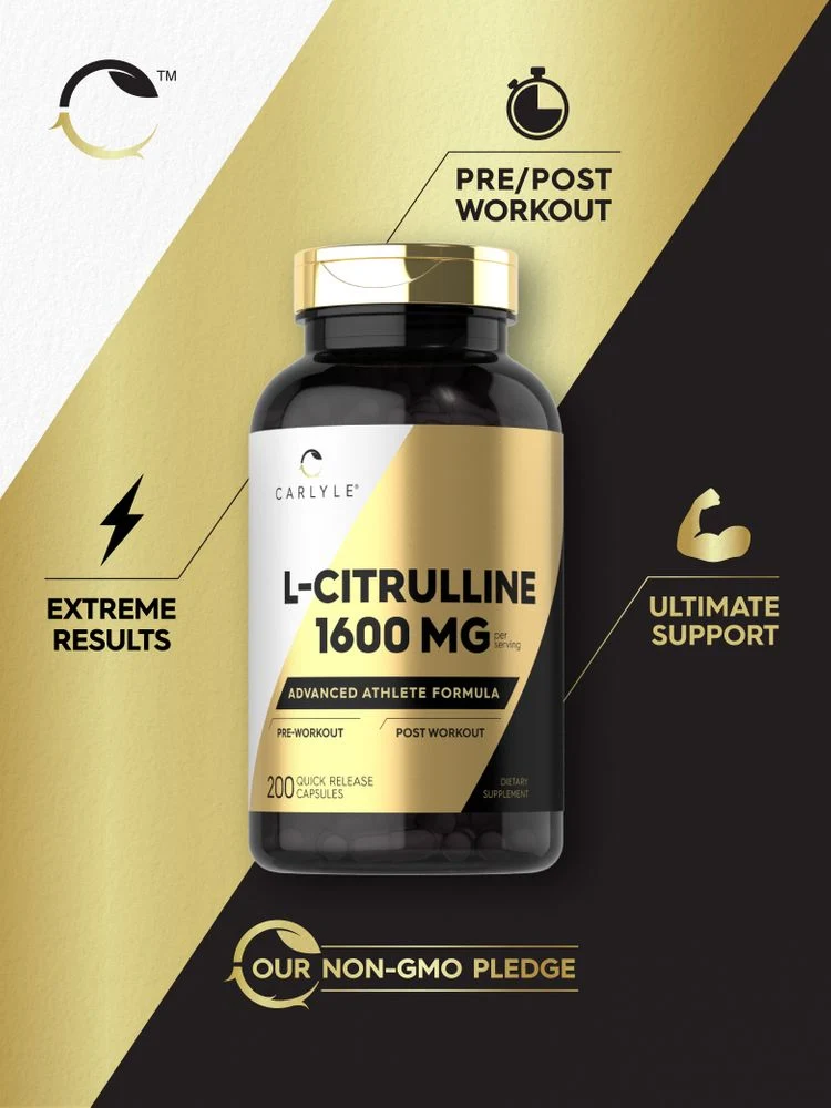 L-Citrulline 1600mg per serving | 200 Capsules - Image 5