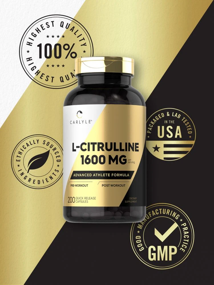 L-Citrulline 1600mg per serving | 200 Capsules - Image 6