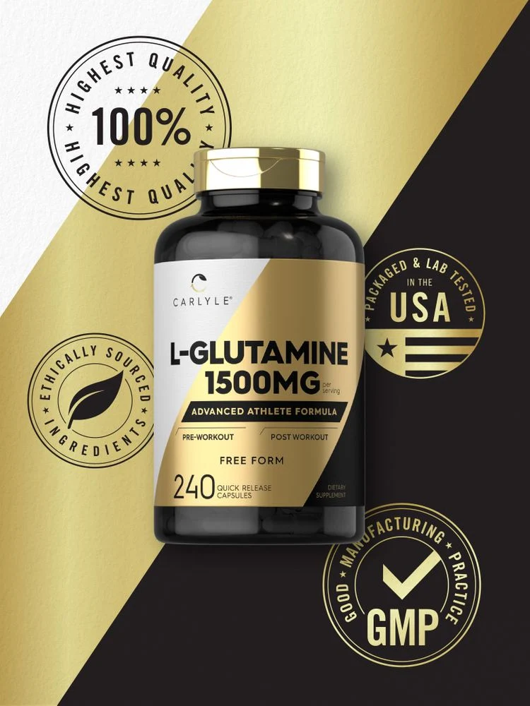 L-Glutamine 1500mg per serving | 240 Capsules - Image 5
