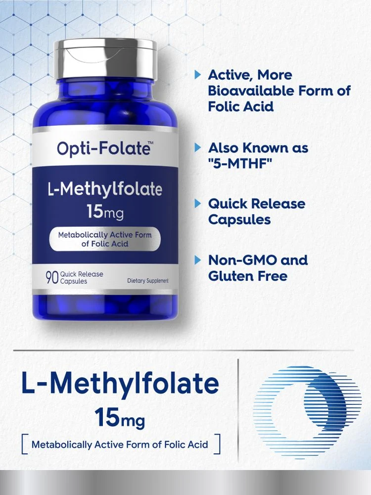 L-Methylfolate 15mg | 90 Capsules - Image 3