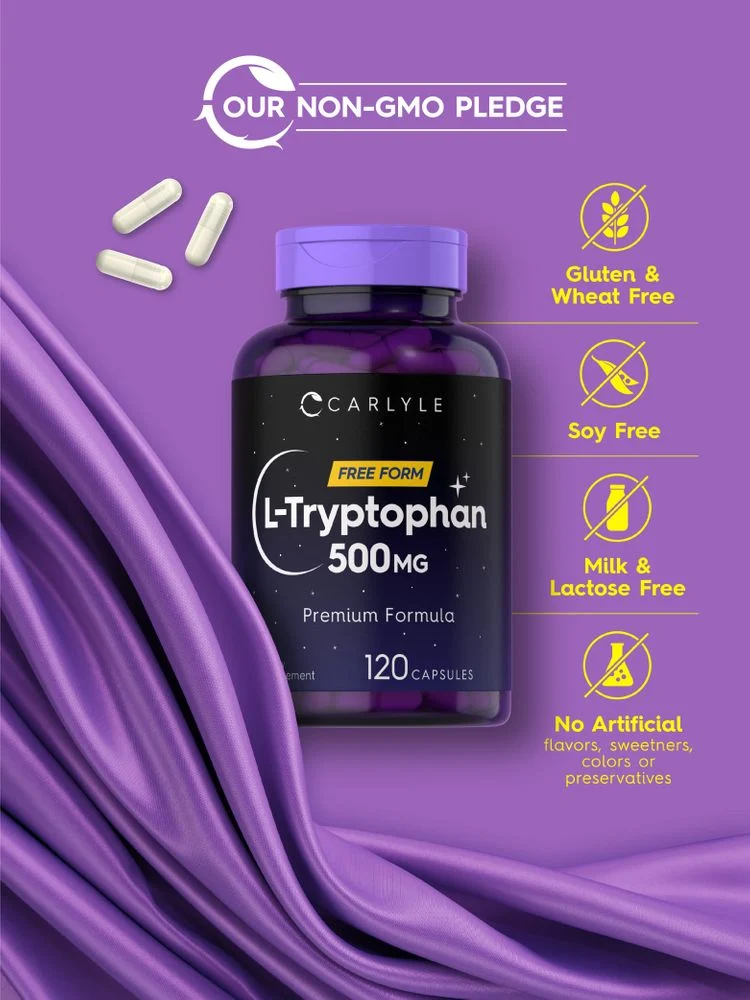 L-Tryptophan 500mg | 120 Capsules - Image 5