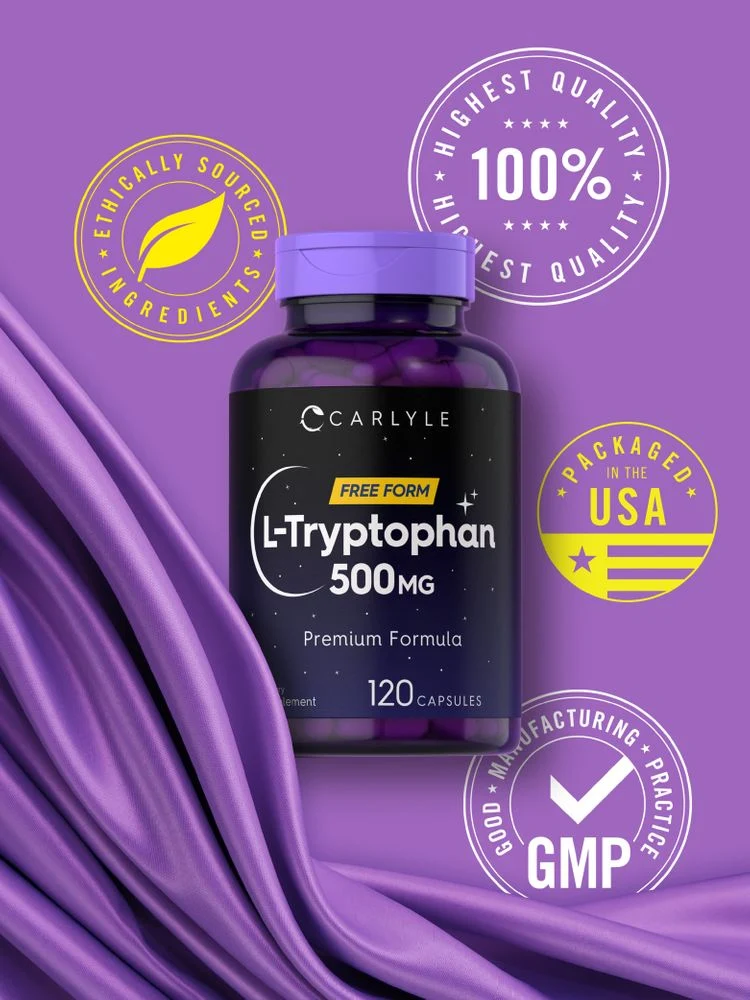 L-Tryptophan 500mg | 120 Capsules - Image 6