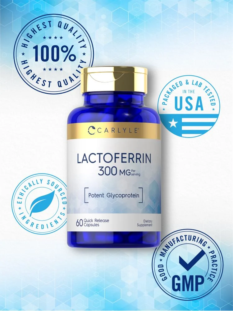 Lactoferrin 300mg per serving | 60 Capsules - Image 6