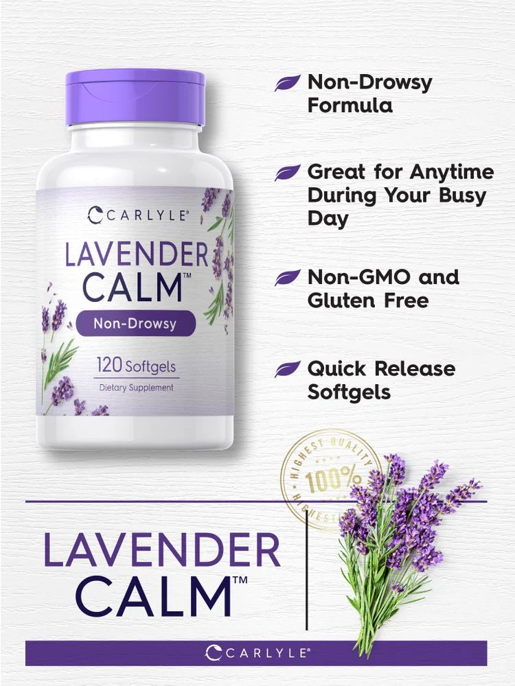 Lavender 80mg | 120 Softgels - Image 3