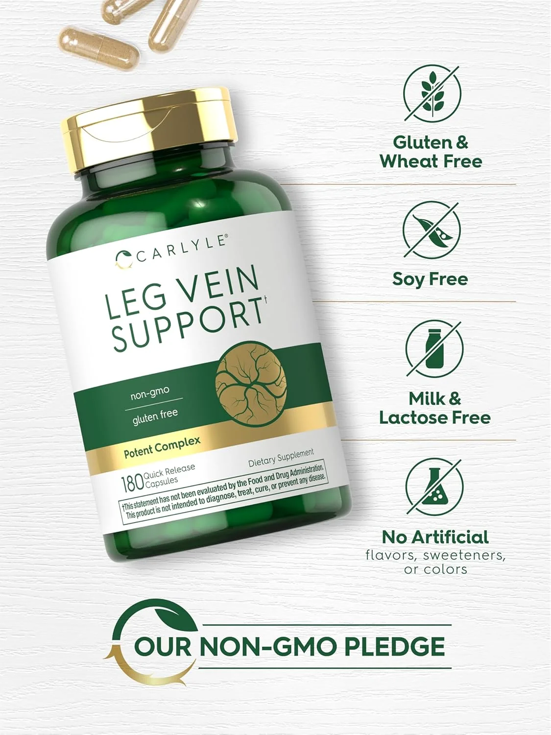 Leg Vein Support | 180 Capsules - Image 5
