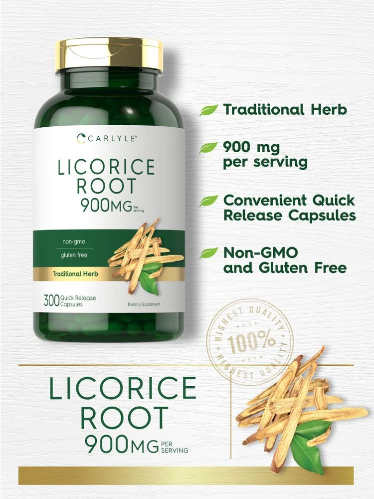 Licorice Root 900mg per serving | 300 Capsules - Image 3