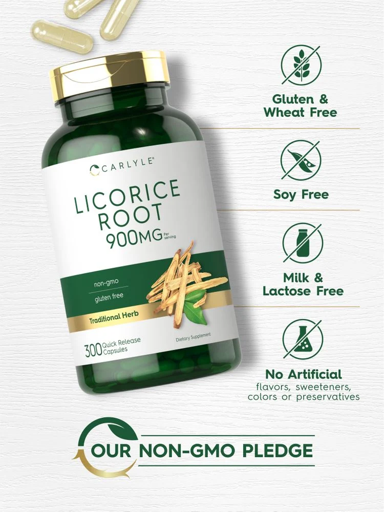 Licorice Root 900mg per serving | 300 Capsules - Image 4
