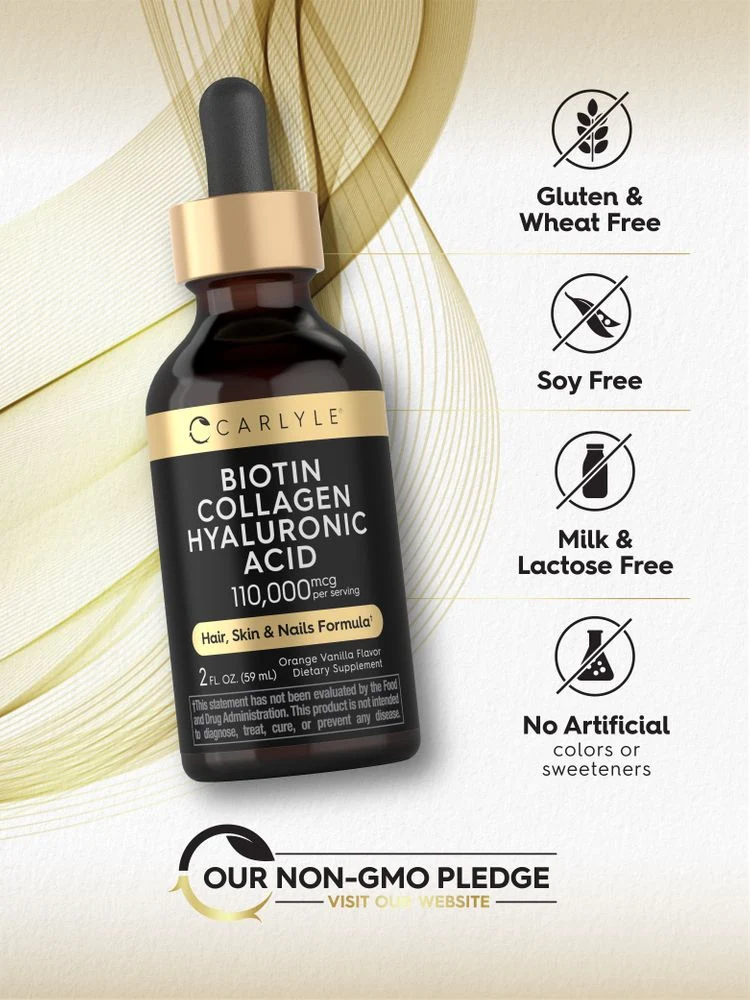 Liquid Biotin and Collagen 110,000mcg | 2 fl oz - Image 5