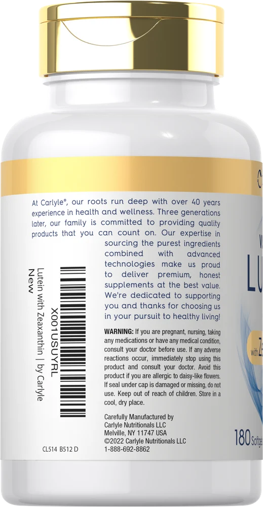 Lutein & Zeaxanthin | 180 Softgels - Image 3