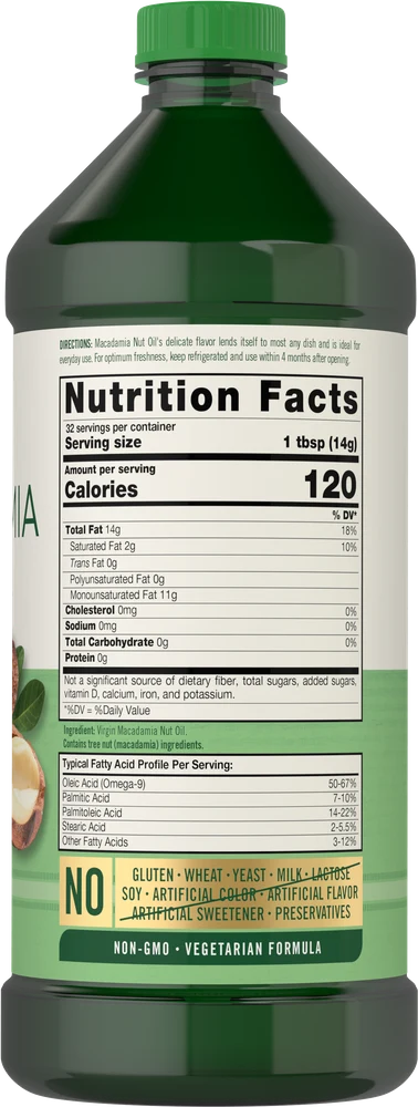 Macadamia Nut Oil | 3 x 16 fl oz Liquid (Pack of 3) - Image 2