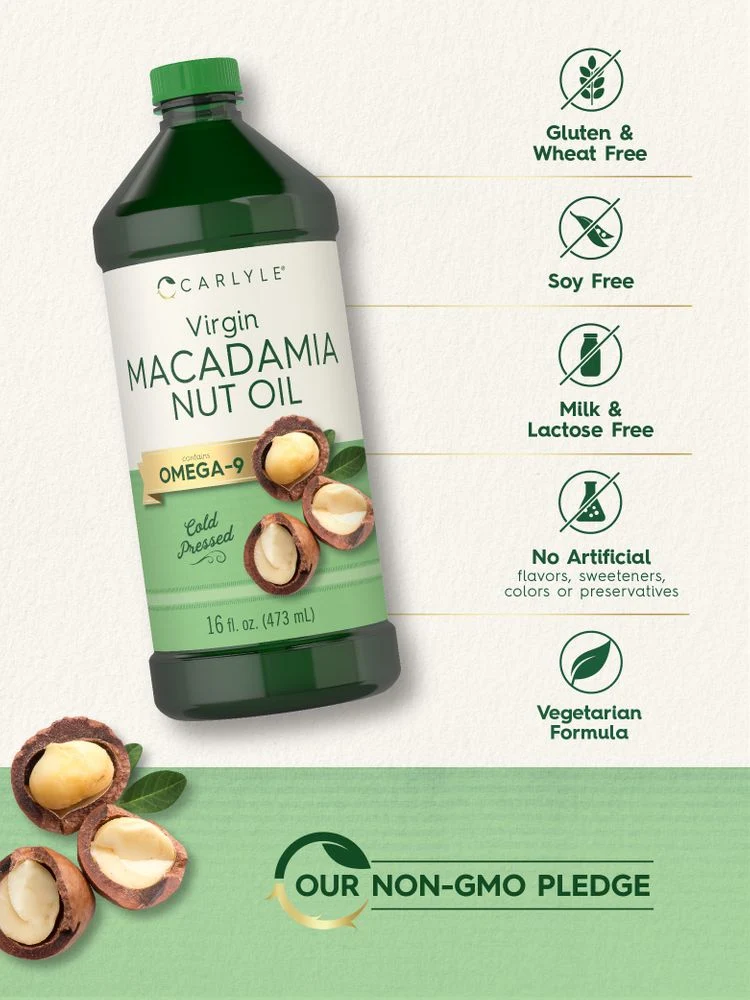 Macadamia Nut Oil | 3 x 16 fl oz Liquid (Pack of 3) - Image 4
