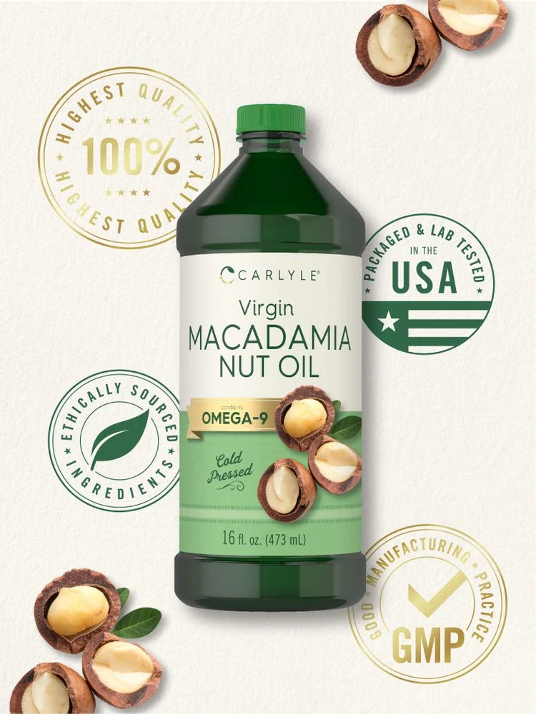 Macadamia Nut Oil | 3 x 16 fl oz Liquid (Pack of 3) - Image 5