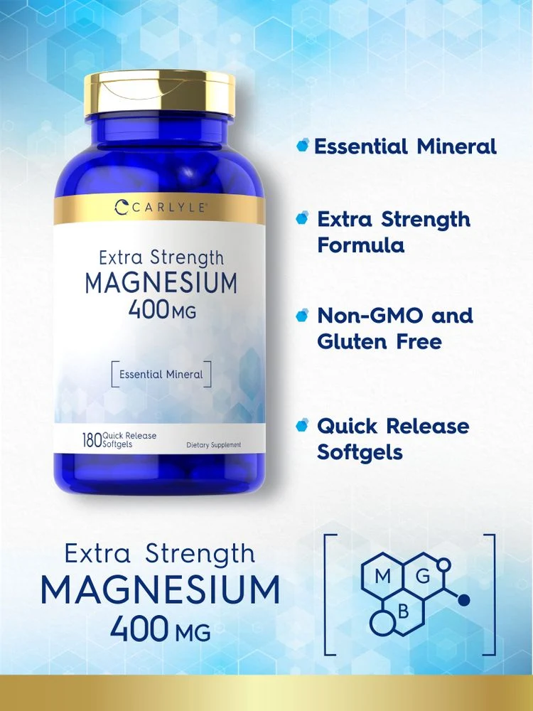 Magnesium 400mg | 180 Softgels - Image 3