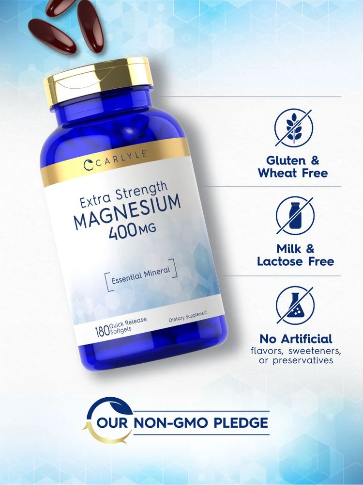 Magnesium 400mg | 180 Softgels - Image 4