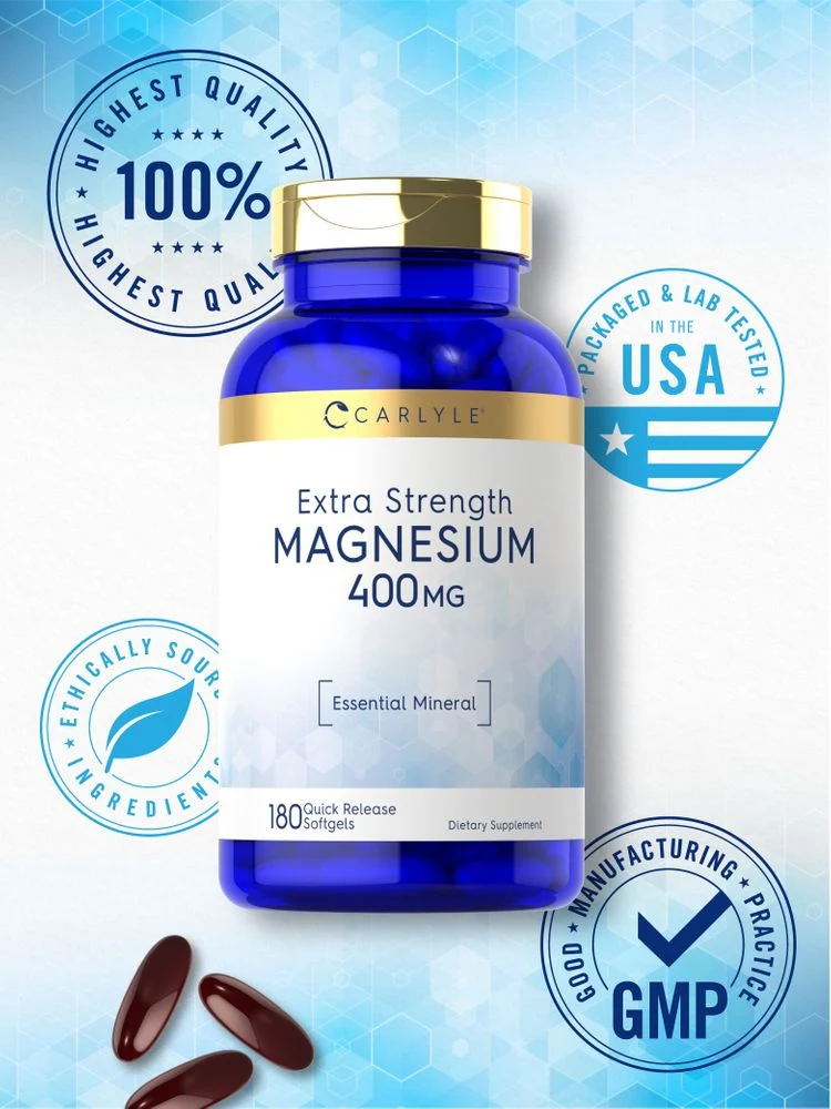 Magnesium 400mg | 180 Softgels - Image 5