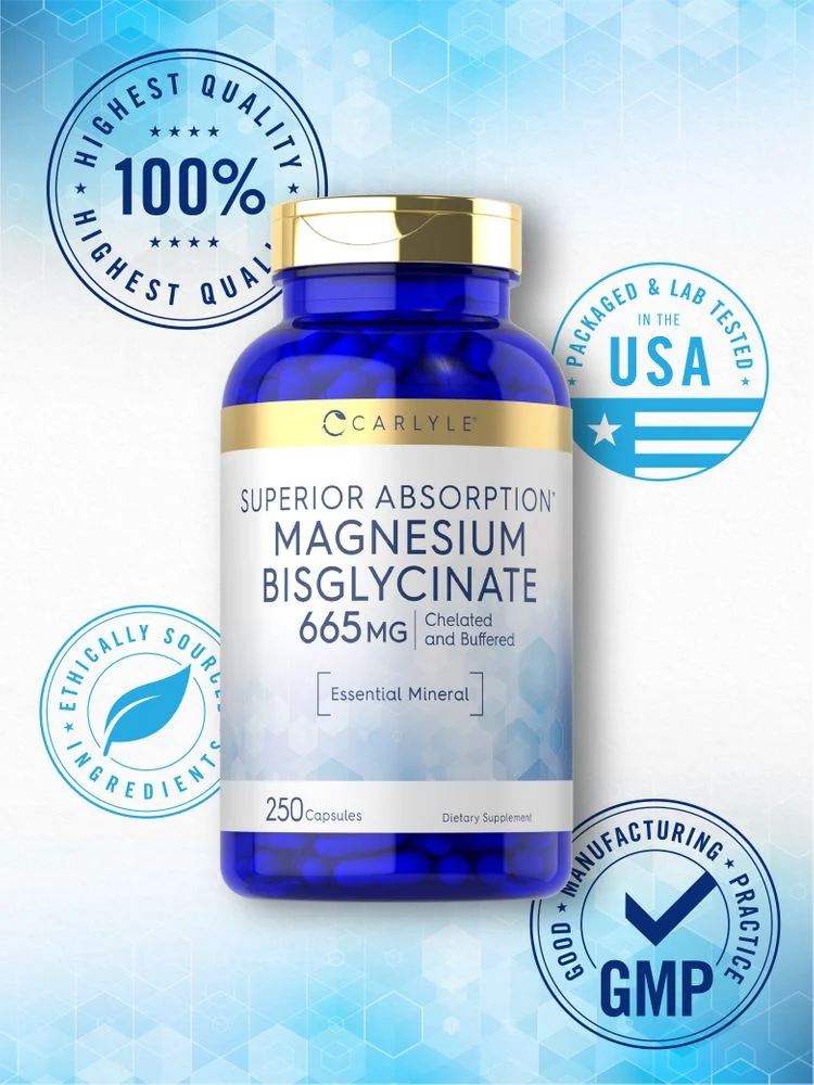 Magnesium Bisglycinate 665mg | 250 Capsules - Image 5
