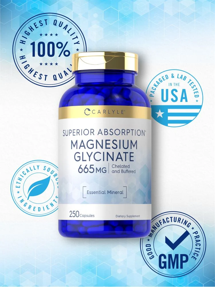 Magnesium Glycinate 665mg | 250 Capsules - Image 5