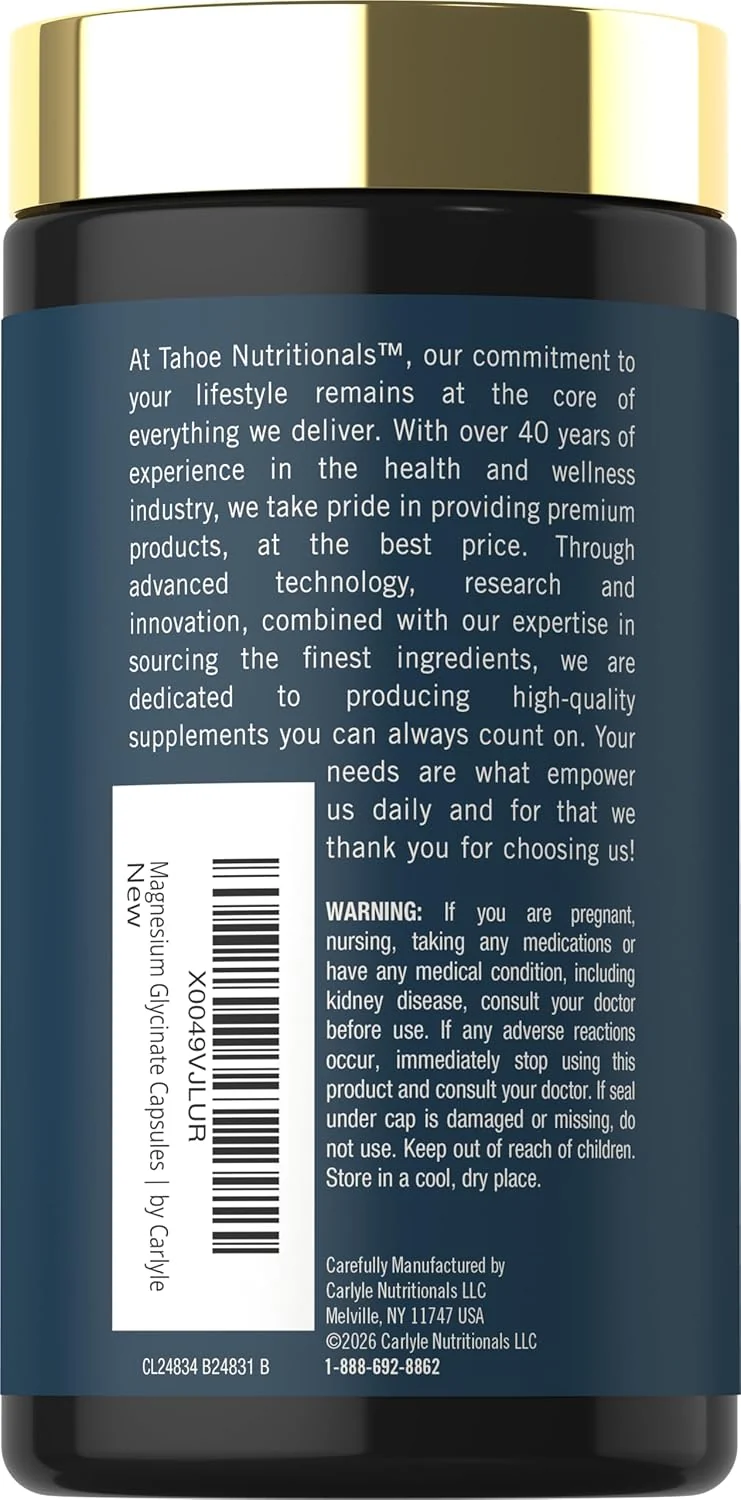 Magnesium Glycinate and Malate Complex | 120 Capsules - Image 3