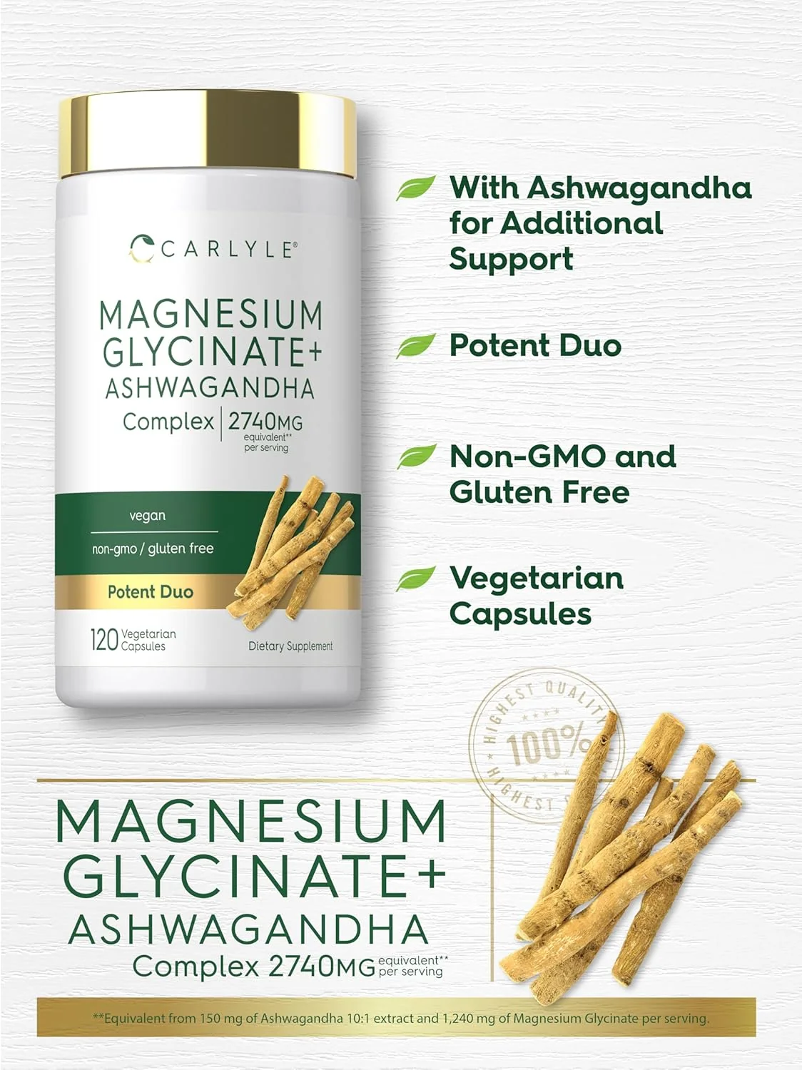 Magnesium Glycinate Complex | 120 Capsules - Image 4