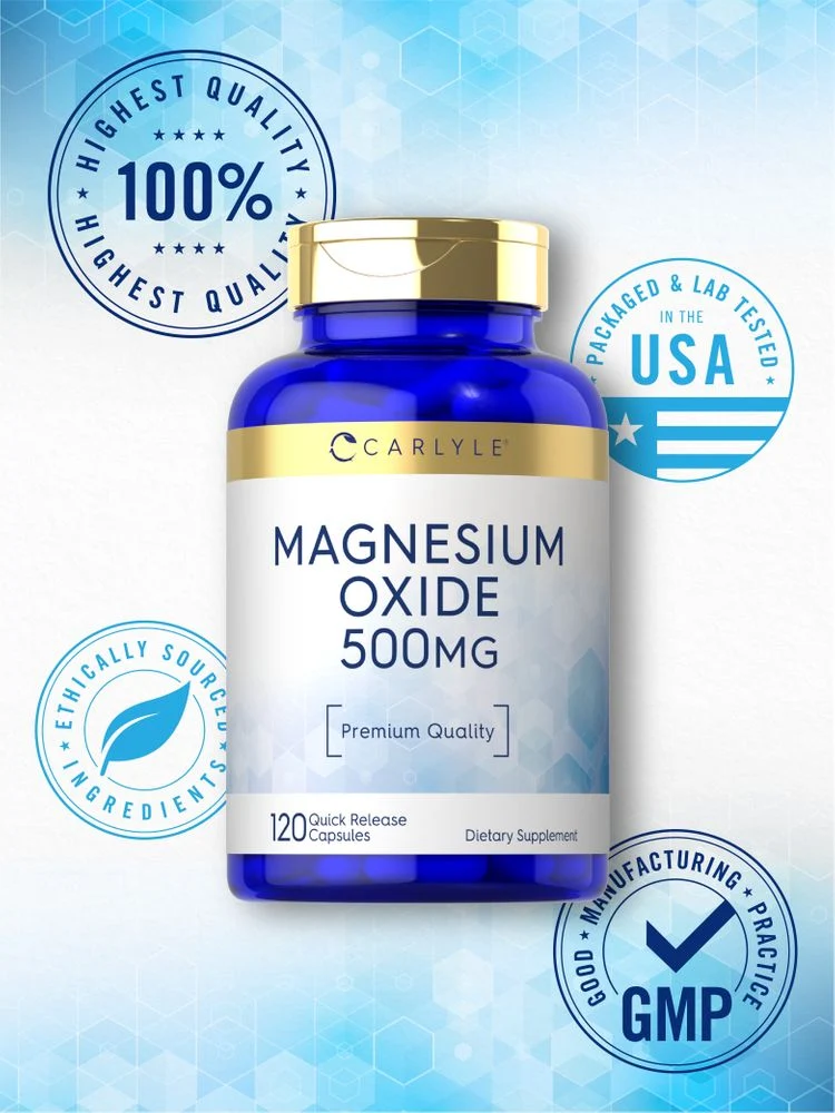 Magnesium Oxide 500mg | 120 Capsules - Image 6