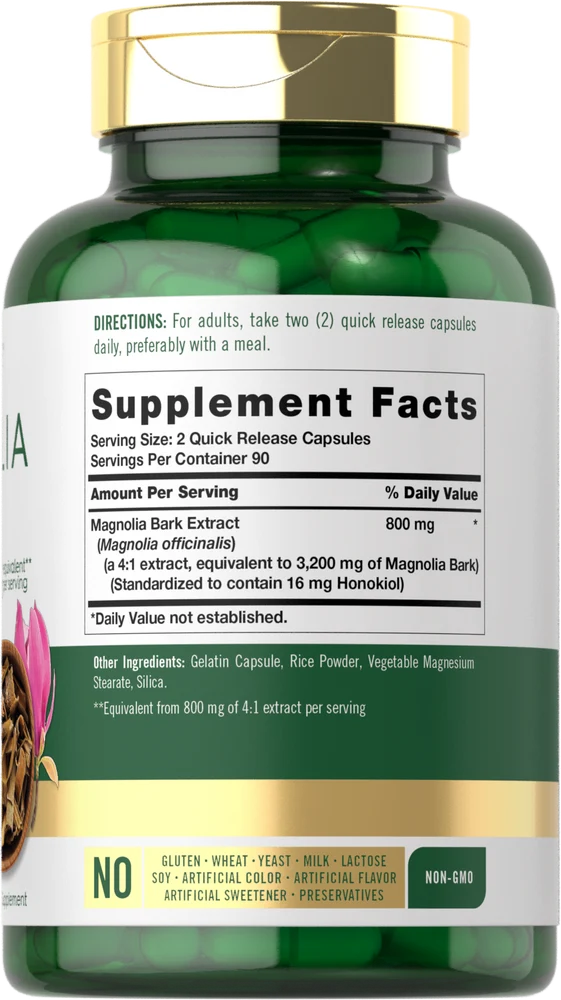 Magnolia Bark | 180 Capsules - Image 2
