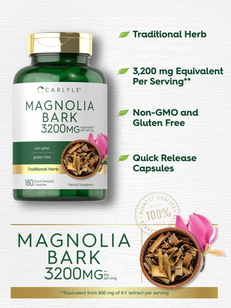 Magnolia Bark | 180 Capsules - Image 4