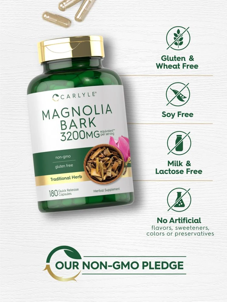 Magnolia Bark | 180 Capsules - Image 5