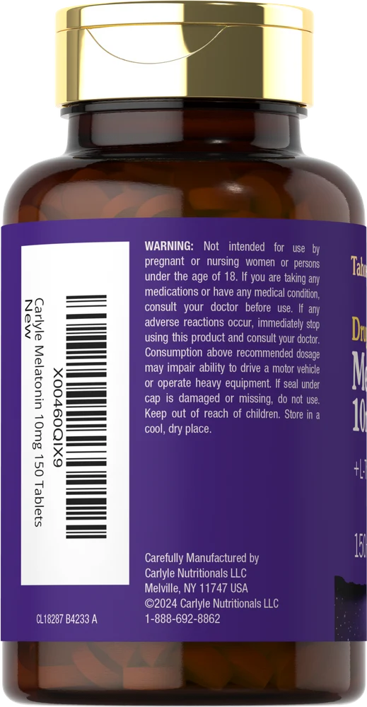 Melatonin 10mg | 150 Tablets - Image 3