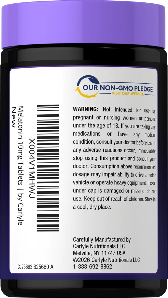 Melatonin 10mg | 180 Time Release Tablets - Image 3