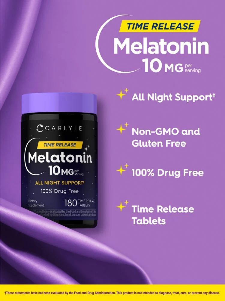 Melatonin 10mg | 180 Time Release Tablets - Image 4