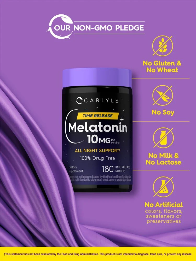 Melatonin 10mg | 180 Time Release Tablets - Image 5