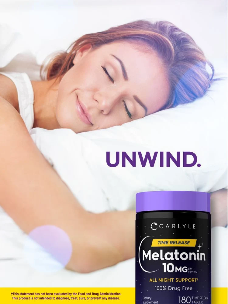 Melatonin 10mg | 180 Time Release Tablets - Image 6