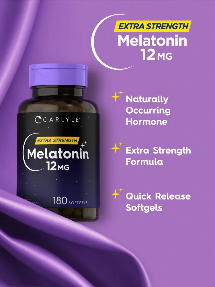 Melatonin 12mg | 180 Softgels - Image 4