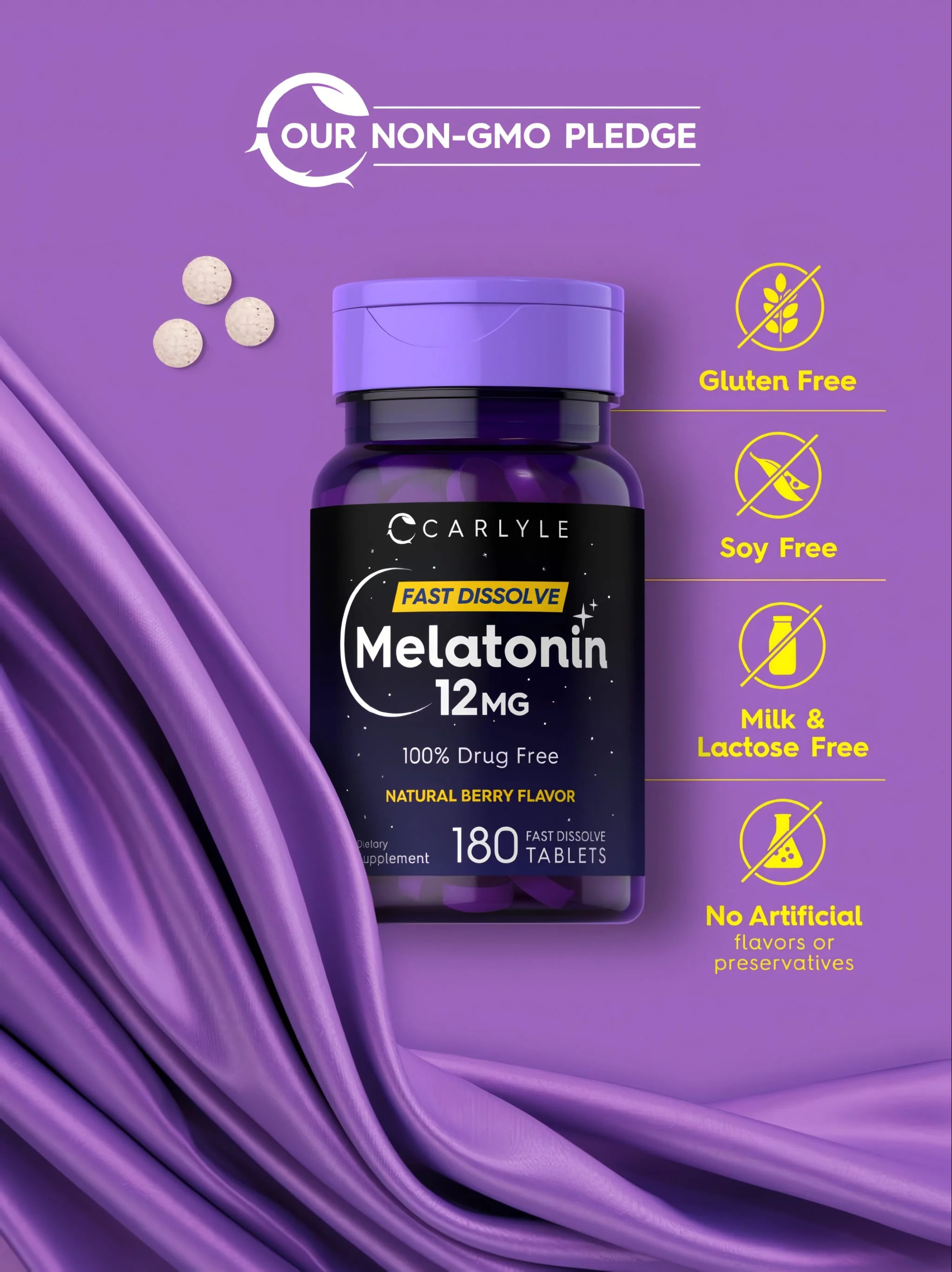 Melatonin 12mg |180 Tablets - Image 5