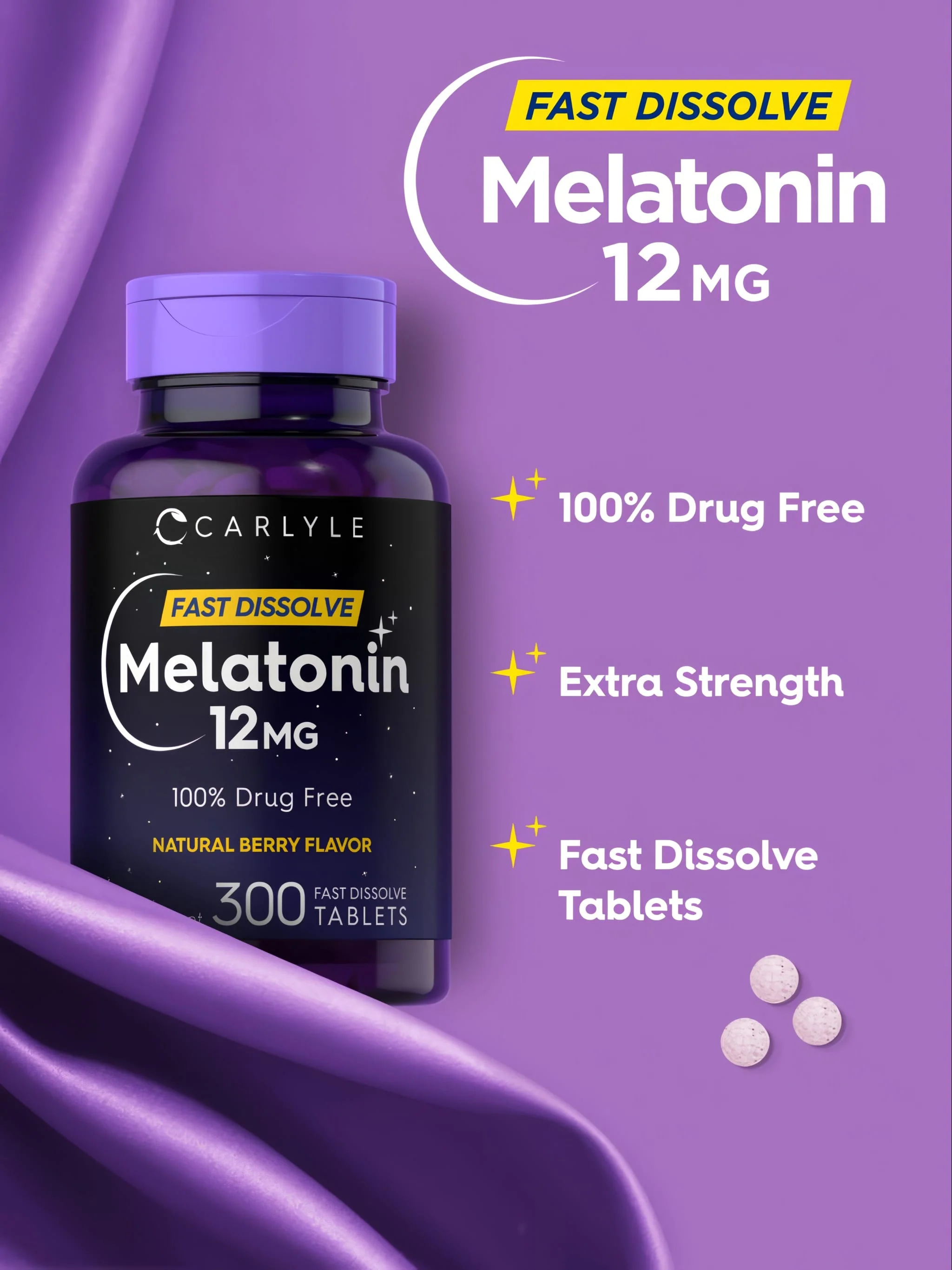Melatonin 12mg | 300 Tablets - Image 4
