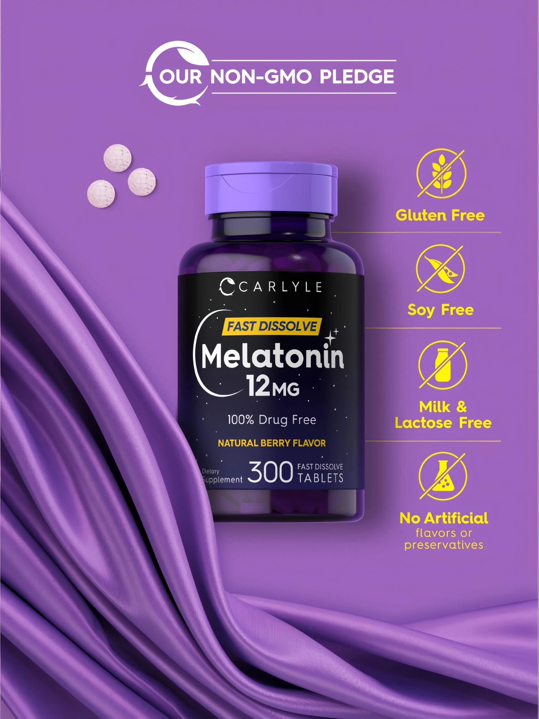 Melatonin 12mg | 300 Tablets - Image 5