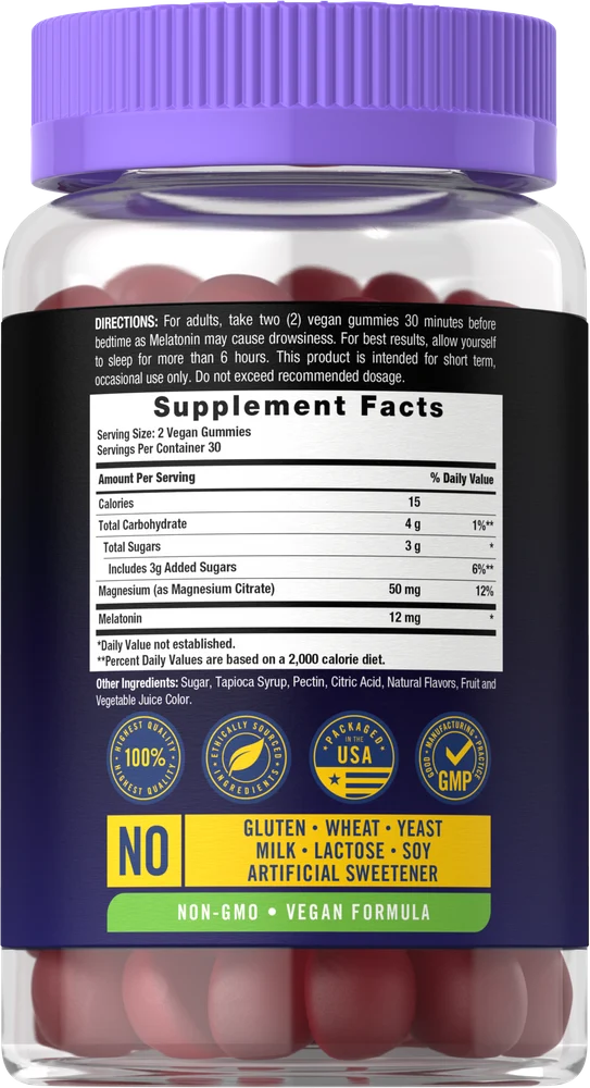Melatonin 12mg | 60 Gummies - Image 2