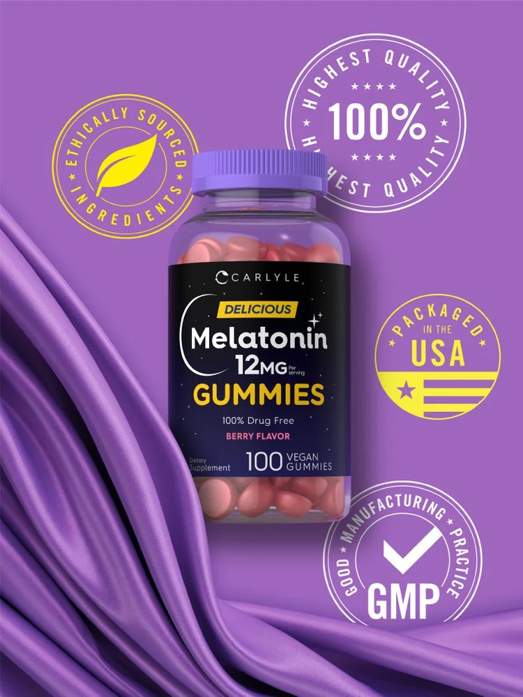 Melatonin 12mg per serving | 100 Gummies - Image 6