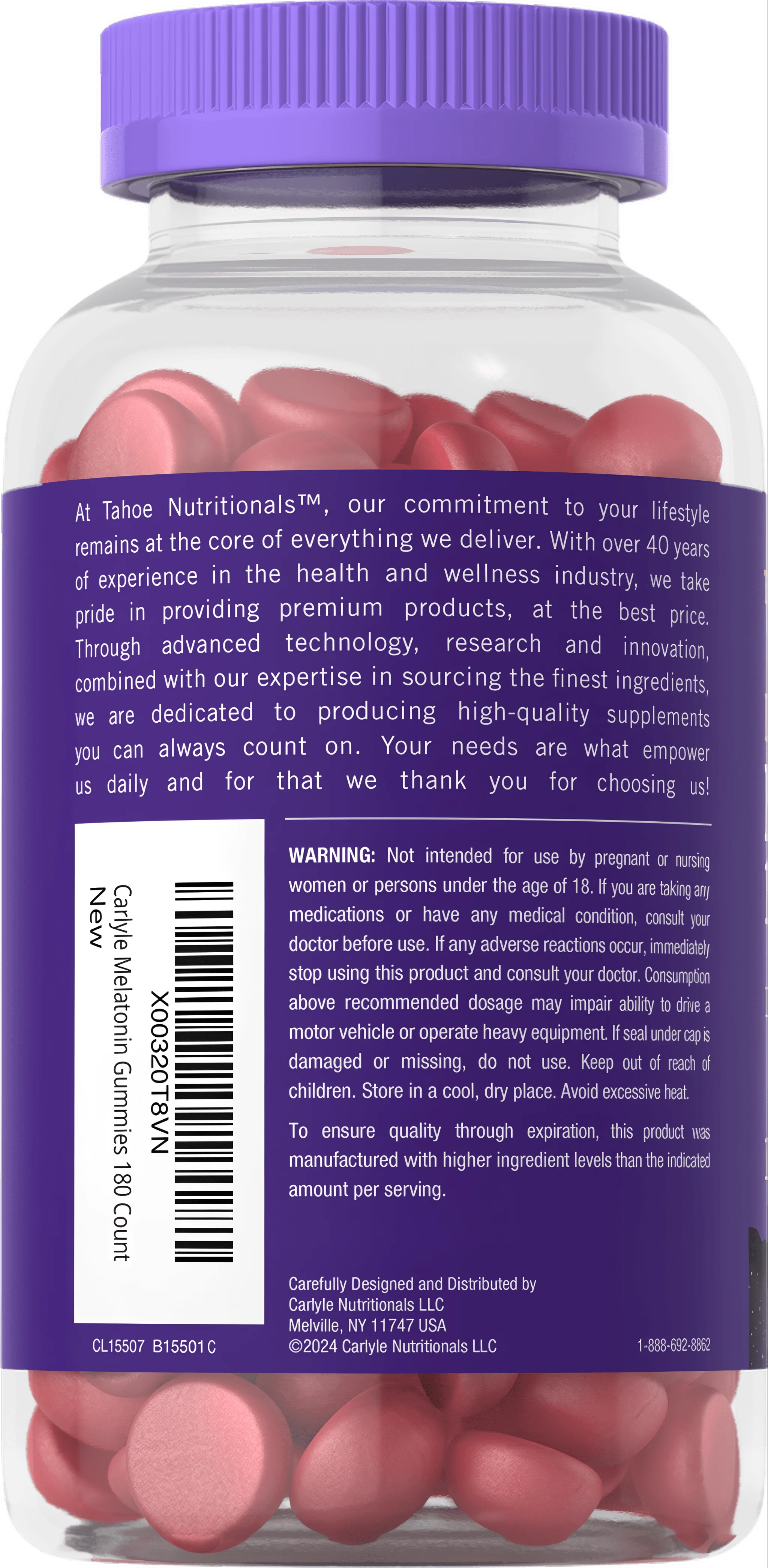 Melatonin 12mg per serving | 180 Gummies - Image 3