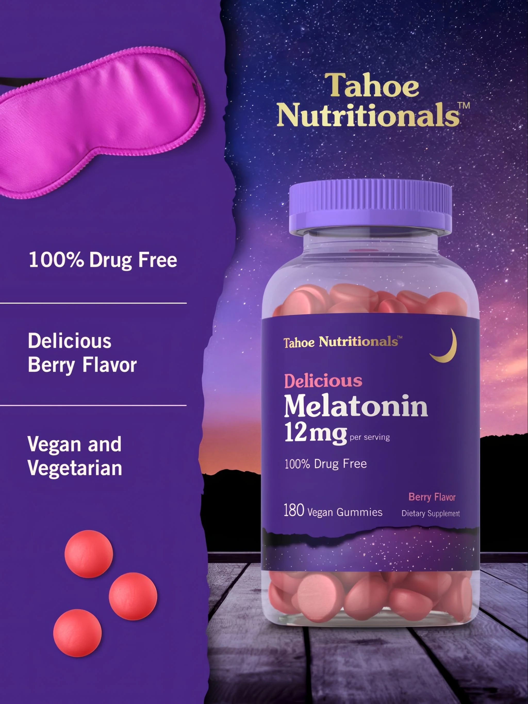 Melatonin 12mg per serving | 180 Gummies - Image 4